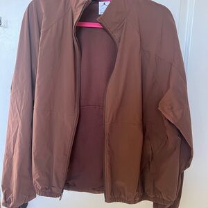 Nike Brown Jacket with Pink Trim